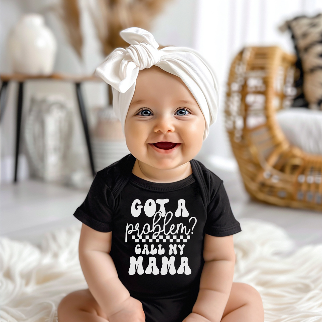 Got A Problem Infant Bodysuit NB - Bodysuit Black Baby &amp; Toddler Clothing by Tea Shirt Shoppe | Fleurcouture