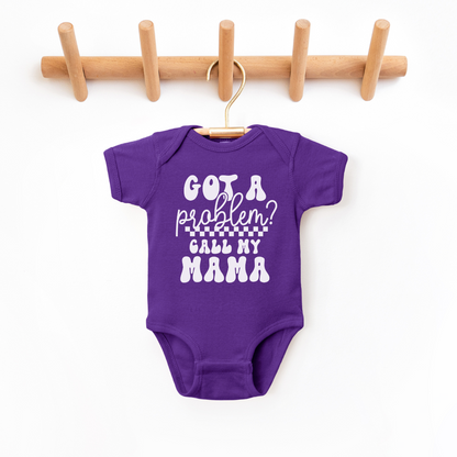 Got A Problem Infant Bodysuit NB - Bodysuit Pro Purple Baby &amp; Toddler Clothing by Tea Shirt Shoppe | Fleurcouture