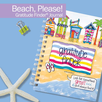 Gratitude Finder® Journals Beach, please! Gratitude by DAS | Fleurcouture