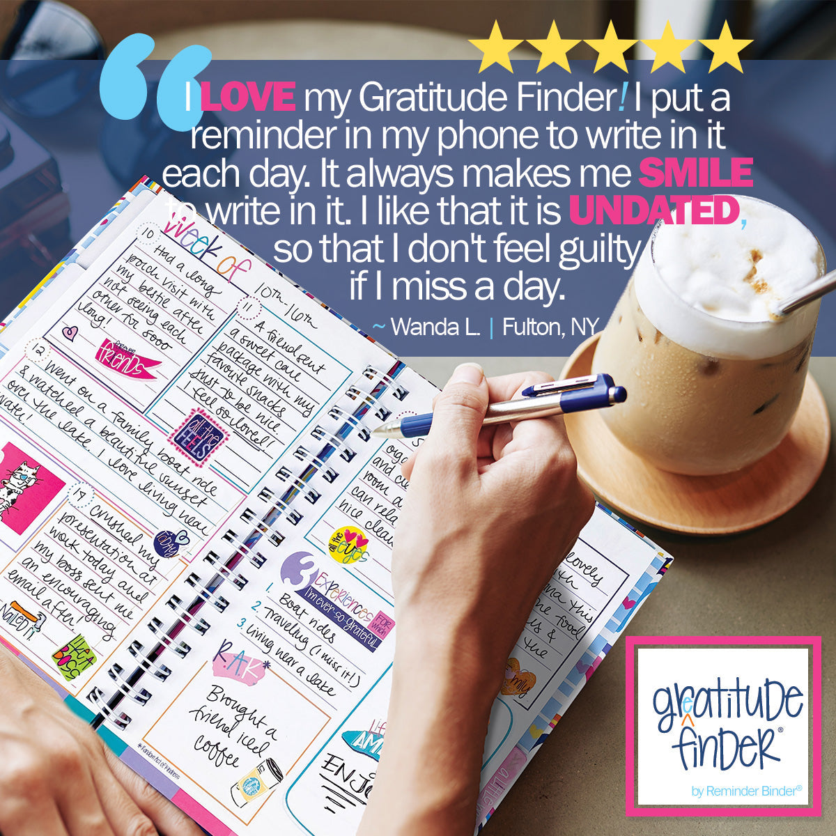 Gratitude Finder® Journals Gratitude by DAS | Fleurcouture