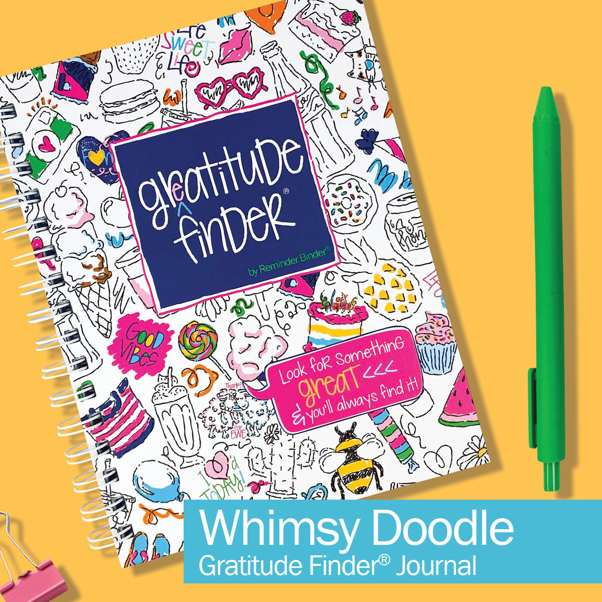 Gratitude Finder® Journals Whimsy Doodle Gratitude by DAS | Fleurcouture