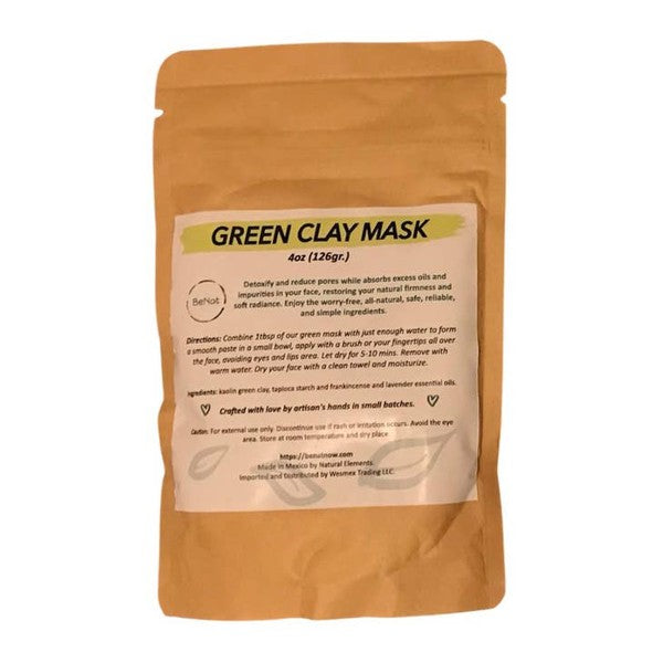 Green Clay Mask As shown One Size by BeNat | Fleurcouture