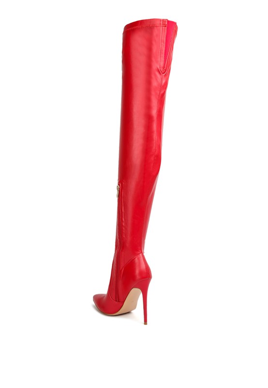 Gush Over Knee High Heel Boots by Rag Company | Fleurcouture