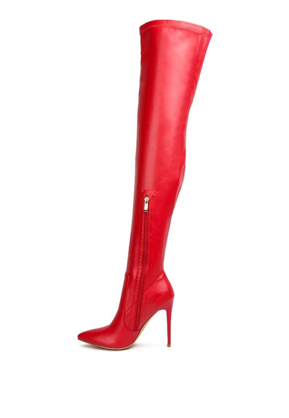 Gush Over Knee High Heel Boots by Rag Company | Fleurcouture