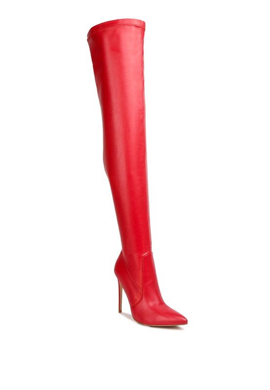 Gush Over Knee High Heel Boots by Rag Company | Fleurcouture