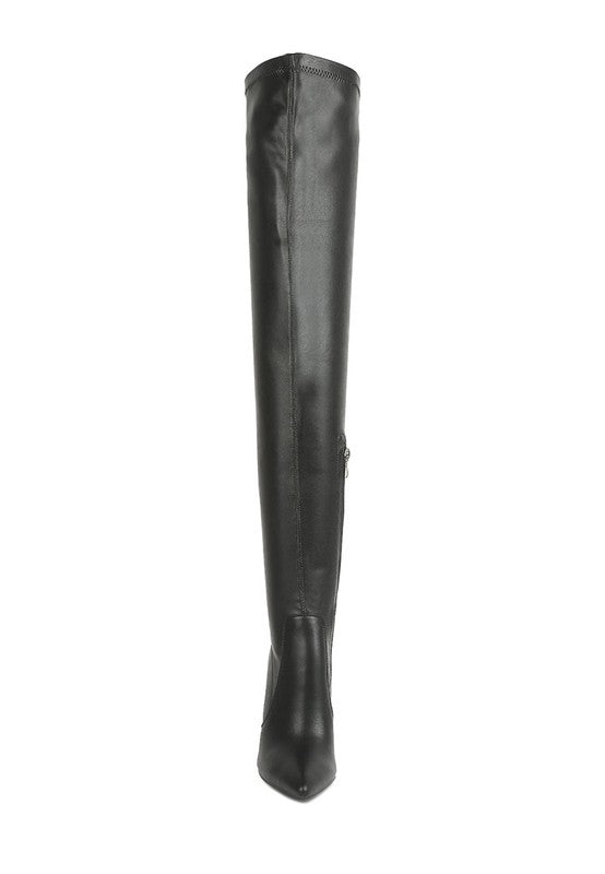 Gush Over Knee High Heel Boots by Rag Company | Fleurcouture