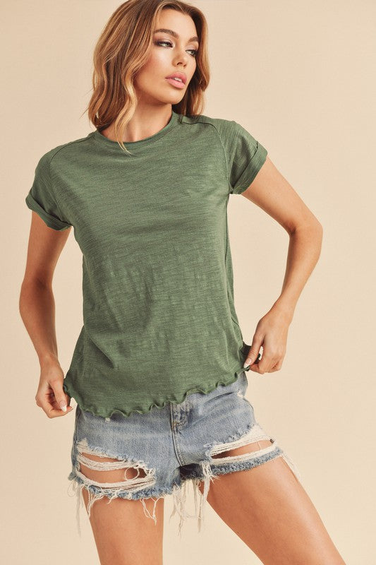 Gwen Baby Tee S by Aemi + Co | Fleurcouture