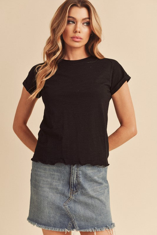 Gwen Baby Tee S by Aemi + Co | Fleurcouture