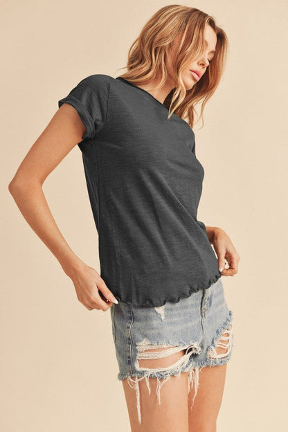 Gwen Baby Tee S by Aemi + Co | Fleurcouture