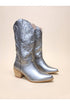 HANAN-EMBROIDERY WESTERN BOOTS PEWTER 5.5 by Let&