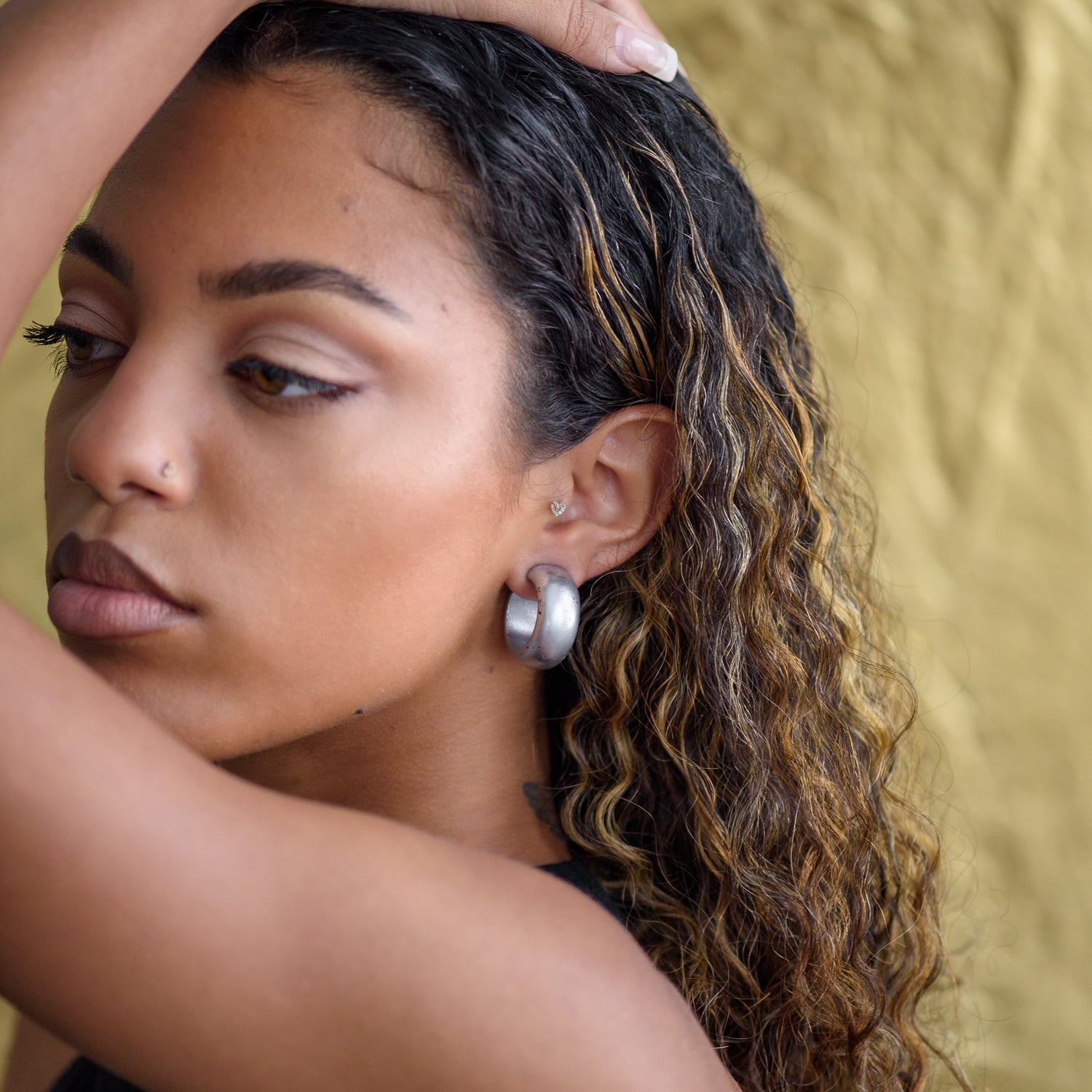 Haskell Hoop Earrings Haskell Hoops by Leetie Lovendale | Fleurcouture