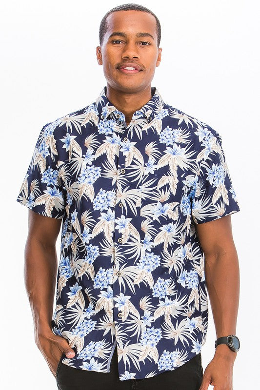 HAWAIIAN BUTTON DOWN SHIRTS MULTI S Men&