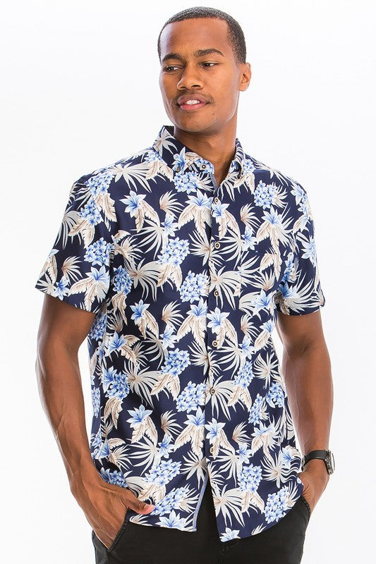 HAWAIIAN BUTTON DOWN SHIRTS MULTI S Men&