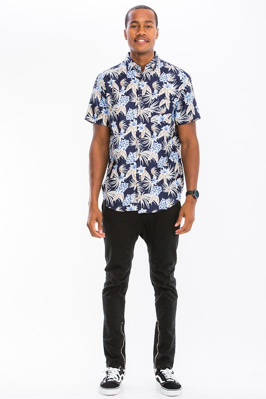 HAWAIIAN BUTTON DOWN SHIRTS MULTI S Men&