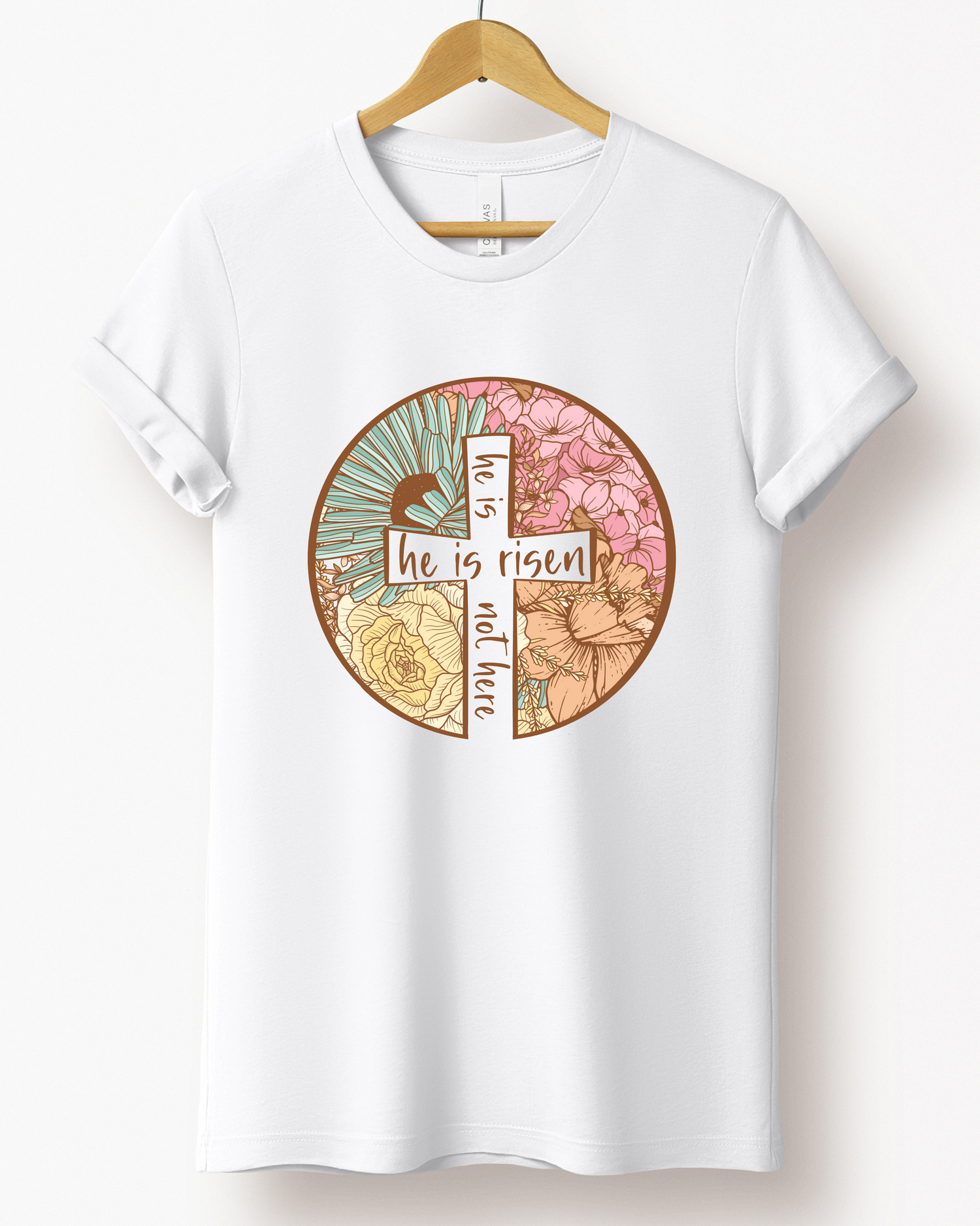 HE IS RISEN TEE (BELLA CANVAS) by LL | Fleurcouture