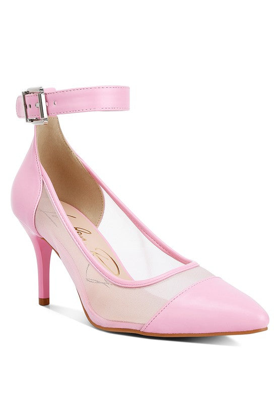 Hearst Mesh Pump Sandals Pink US-5 / UK-3 / EU-36 by Rag Company | Fleurcouture