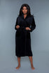 Helena Plush Robe Black 2X/3X by BE WICKED | Fleurcouture