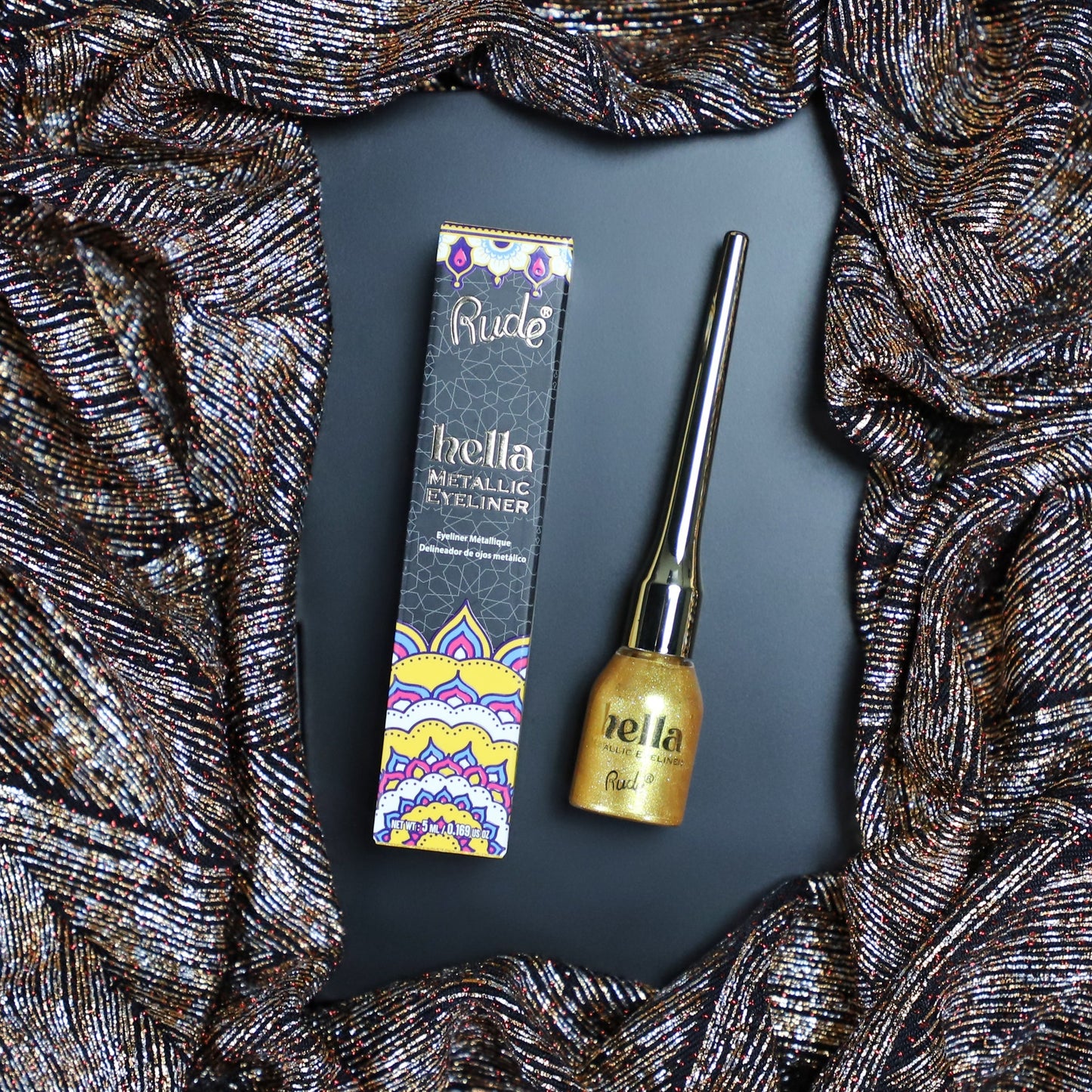 Hella Metallic Eyeliner Citrine Eyeliner by Rude Cosmetics | Fleurcouture