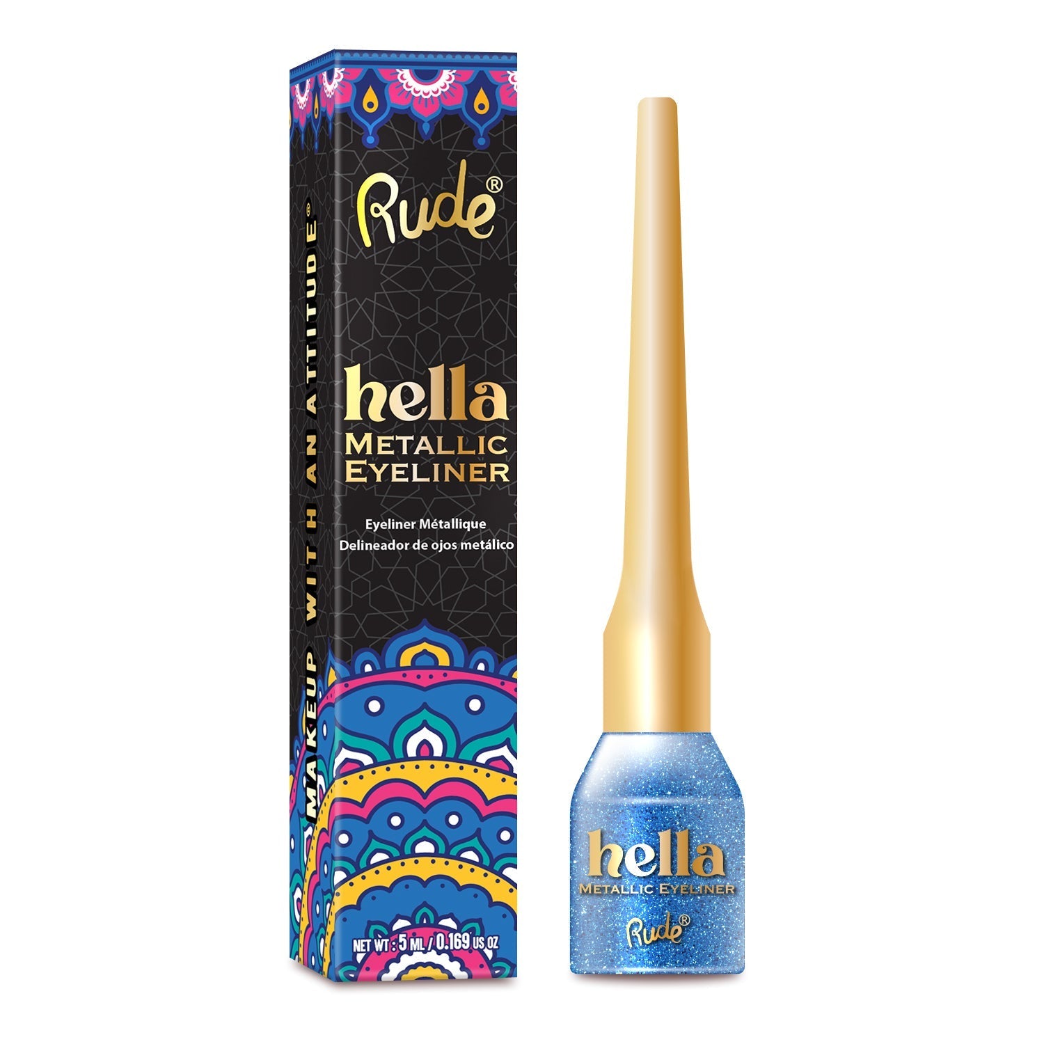 Hella Metallic Eyeliner Eyeliner by Rude Cosmetics | Fleurcouture