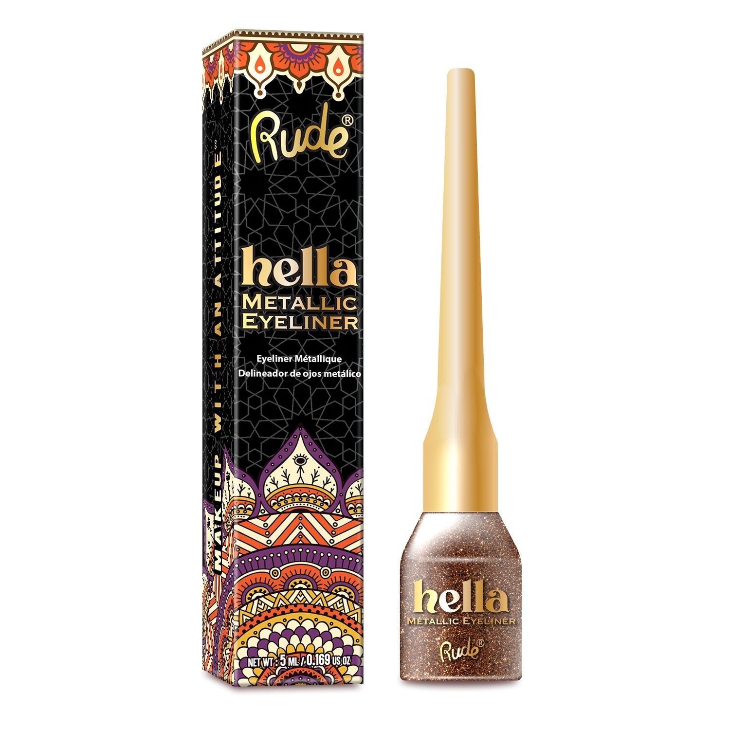 Hella Metallic Eyeliner Eyeliner by Rude Cosmetics | Fleurcouture