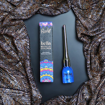 Hella Metallic Eyeliner Sapphire Eyeliner by Rude Cosmetics | Fleurcouture