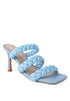 HIGH BAE POINTED HEEL BRAIDED SANDALS Baby Blue 5 by Rag Company | Fleurcouture