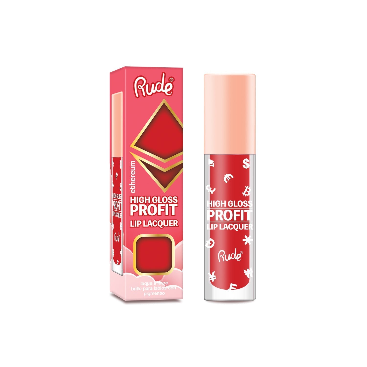 High Gloss Profit Lip Lacquer Lip Gloss by Rude Cosmetics | Fleurcouture