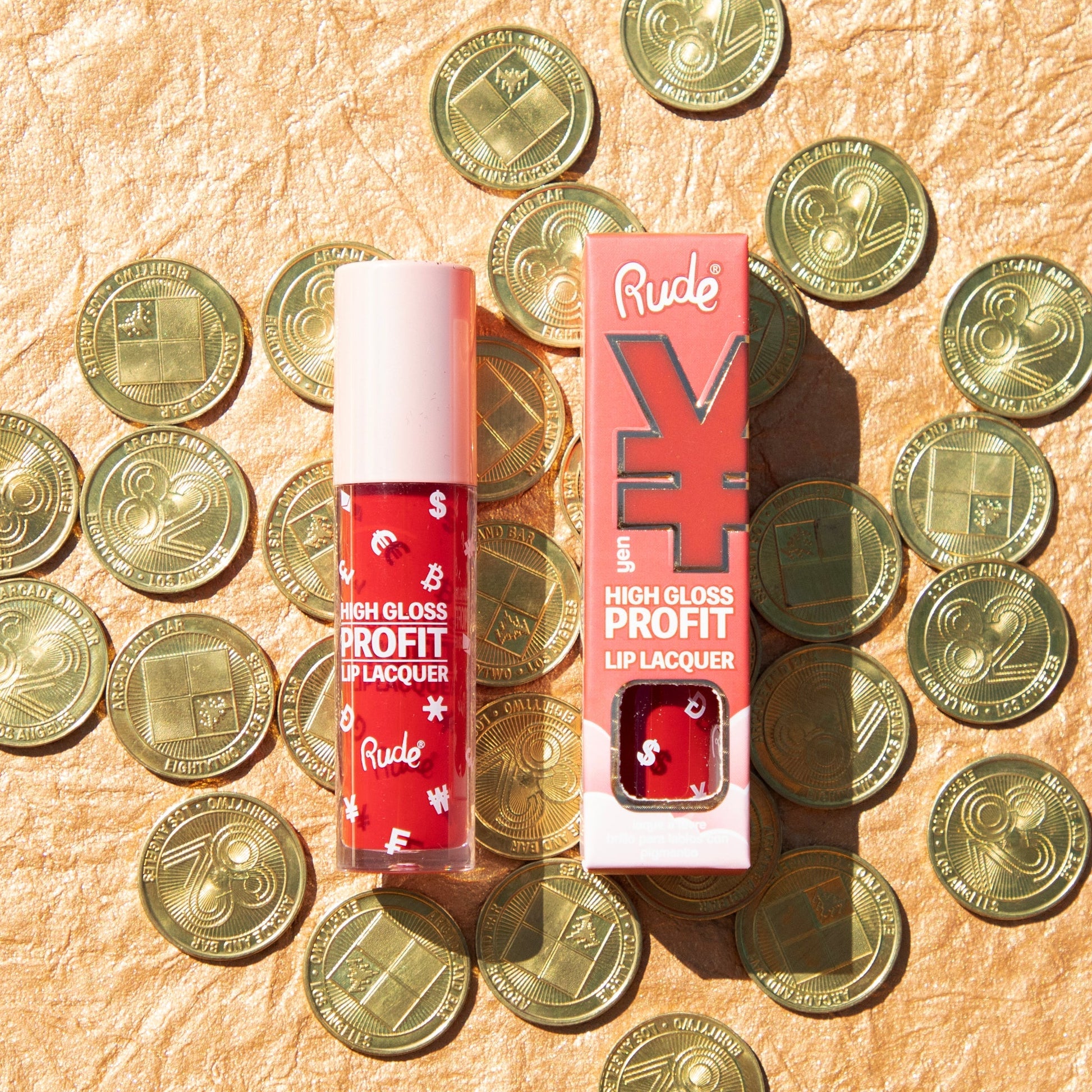 High Gloss Profit Lip Lacquer Yen Lip Gloss by Rude Cosmetics | Fleurcouture