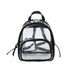 HIGH QUALITY PVC CLEAR BACKPACK BLACK/BKBK Os by Bella Chic | Fleurcouture