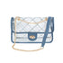 HIGH QUALITY QUILTED CLEAR PVC BAG NAVY/MOMO Os by Bella Chic | Fleurcouture