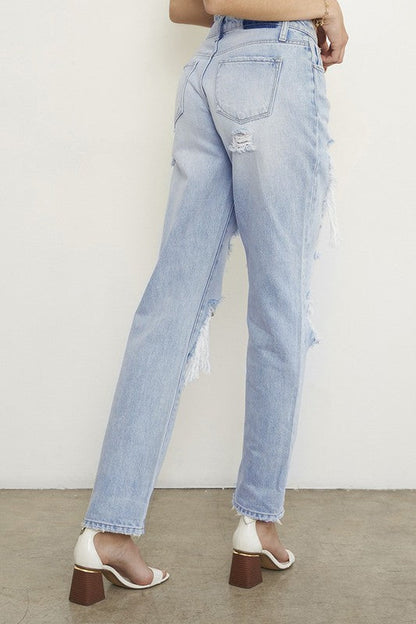 HIGH RISE BAGGY JEANS LIGHT by Insane Gene | Fleurcouture