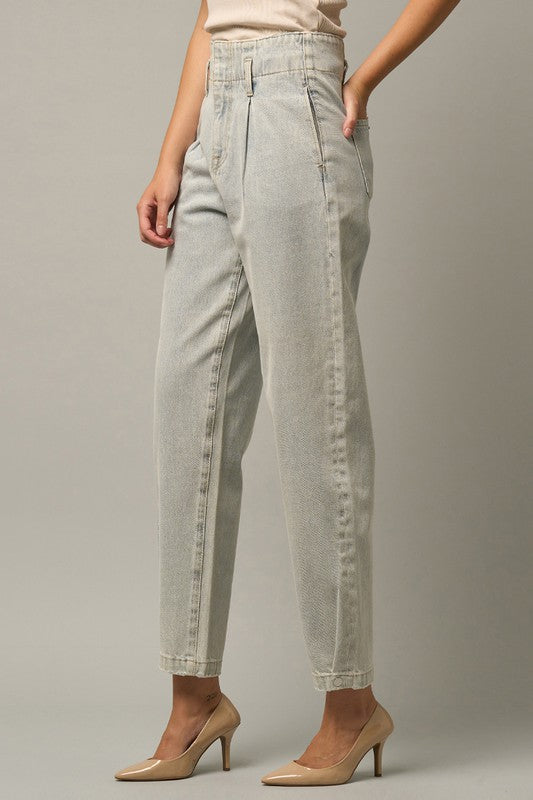 HIGH RISE BALLOON JEANS LIGHT by Insane Gene | Fleurcouture