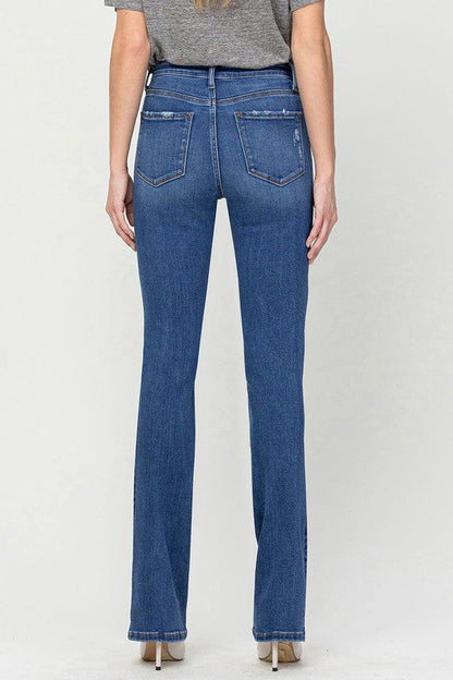 High Rise Bootcut Jeans SHINING by VERVET by Flying Monkey | Fleurcouture