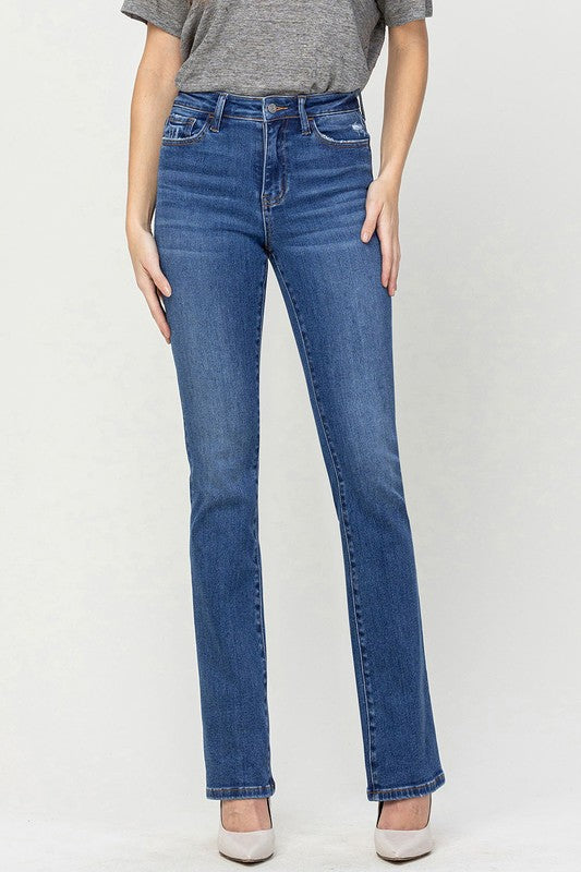 High Rise Bootcut Jeans SHINING by VERVET by Flying Monkey | Fleurcouture