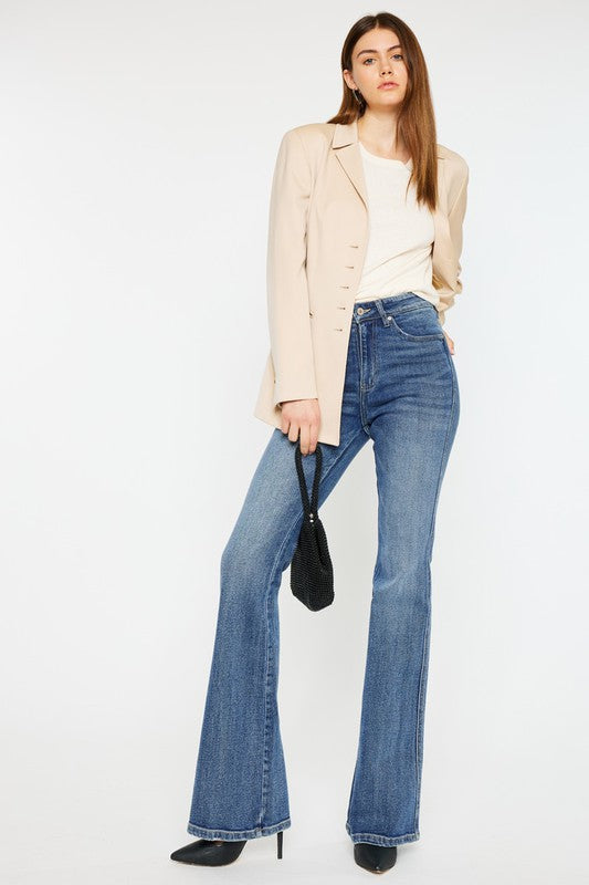 High Rise Flare Jeans MEDIUM by Kan Can USA | Fleurcouture