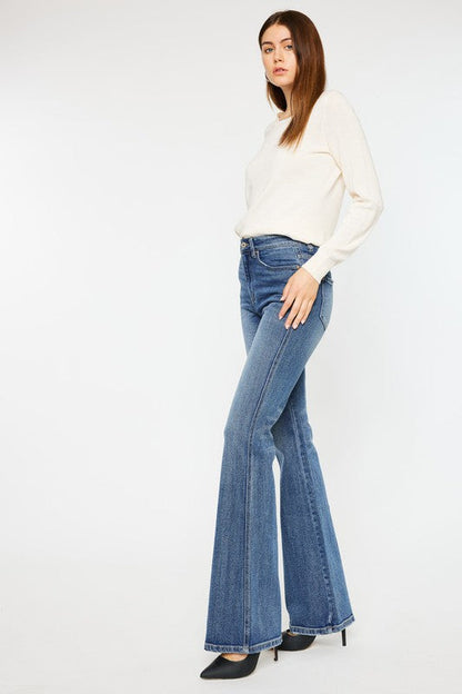 High Rise Flare Jeans MEDIUM by Kan Can USA | Fleurcouture