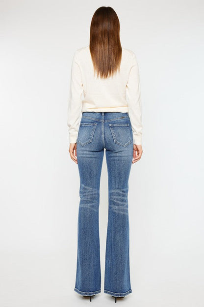 High Rise Flare Jeans MEDIUM by Kan Can USA | Fleurcouture