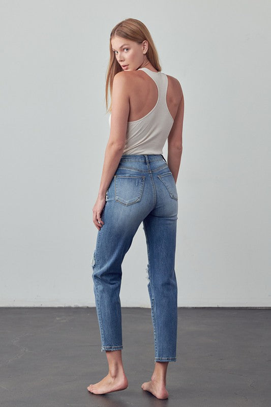 HIGH RISE GIRLFRIEND JEANS MEDIUM by Insane Gene | Fleurcouture