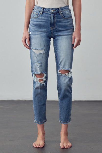 HIGH RISE GIRLFRIEND JEANS MEDIUM by Insane Gene | Fleurcouture