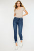 High Rise Hem Detail Ankle Skinny DARK 1/24 by Kan Can USA | Fleurcouture