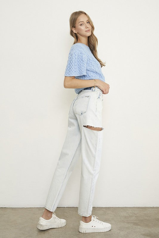 High Rise Loose Jeans ICE by Denim Lab USA | Fleurcouture