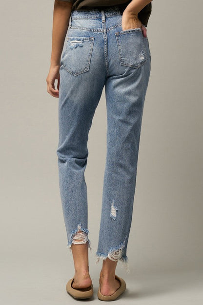 HIGH RISE PREMIUM STRAIGHT JEANS MEDIUM by Insane Gene | Fleurcouture