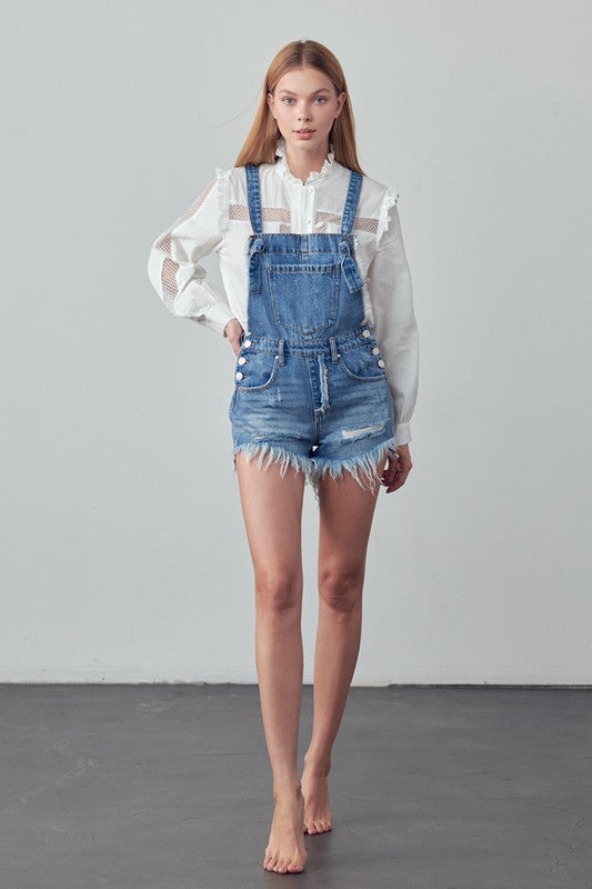 HIGH RISE SHORTALLS MEDIUM by Insane Gene | Fleurcouture