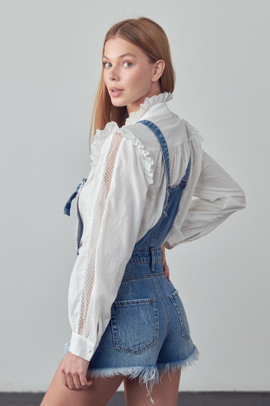 HIGH RISE SHORTALLS MEDIUM by Insane Gene | Fleurcouture