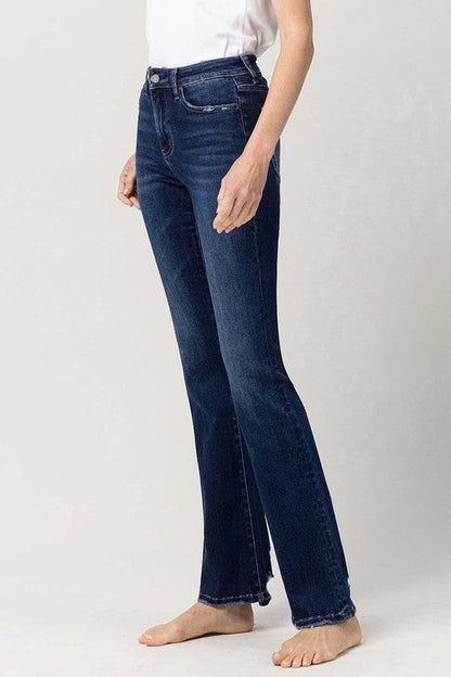 High Rise Slim Bootcut Jeans SPARKLING by VERVET by Flying Monkey | Fleurcouture