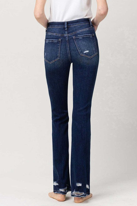 High Rise Slim Bootcut Jeans SPARKLING by VERVET by Flying Monkey | Fleurcouture