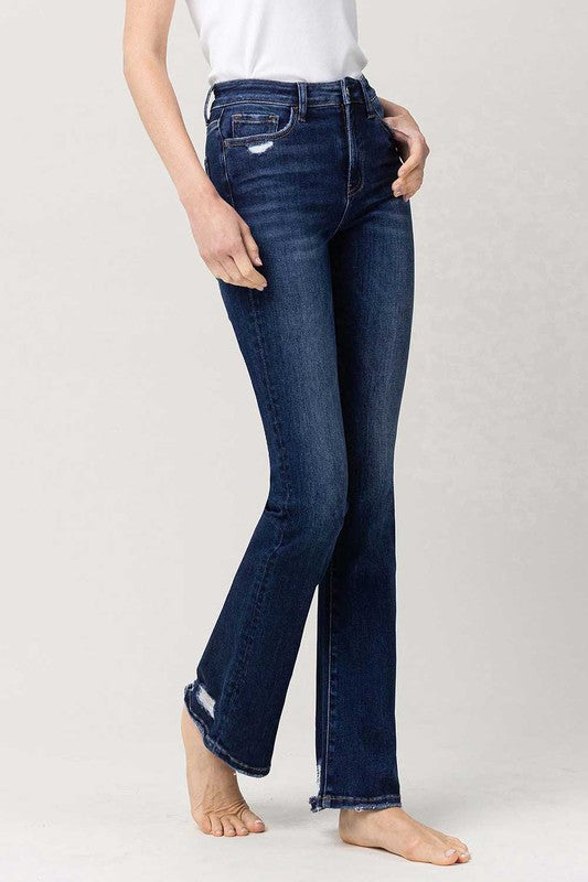 High Rise Slim Bootcut Jeans SPARKLING by VERVET by Flying Monkey | Fleurcouture