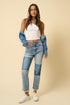 HIGH RISE STRAIGHT JEANS MEDIUM 1 by Insane Gene | Fleurcouture