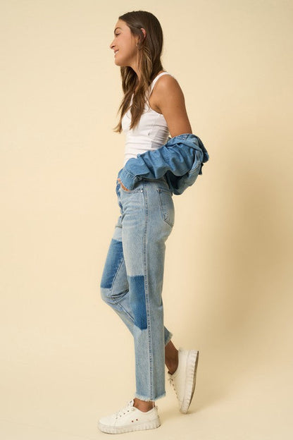 HIGH RISE STRAIGHT JEANS MEDIUM by Insane Gene | Fleurcouture