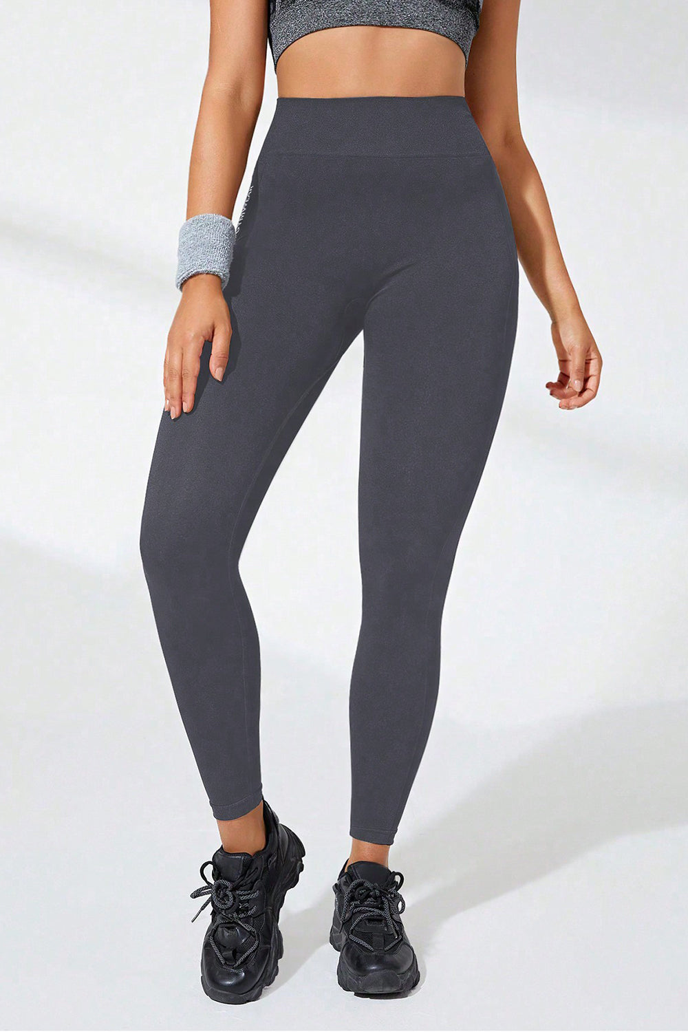 High Waist Active Leggings Bottoms by Trendsi | Fleurcouture